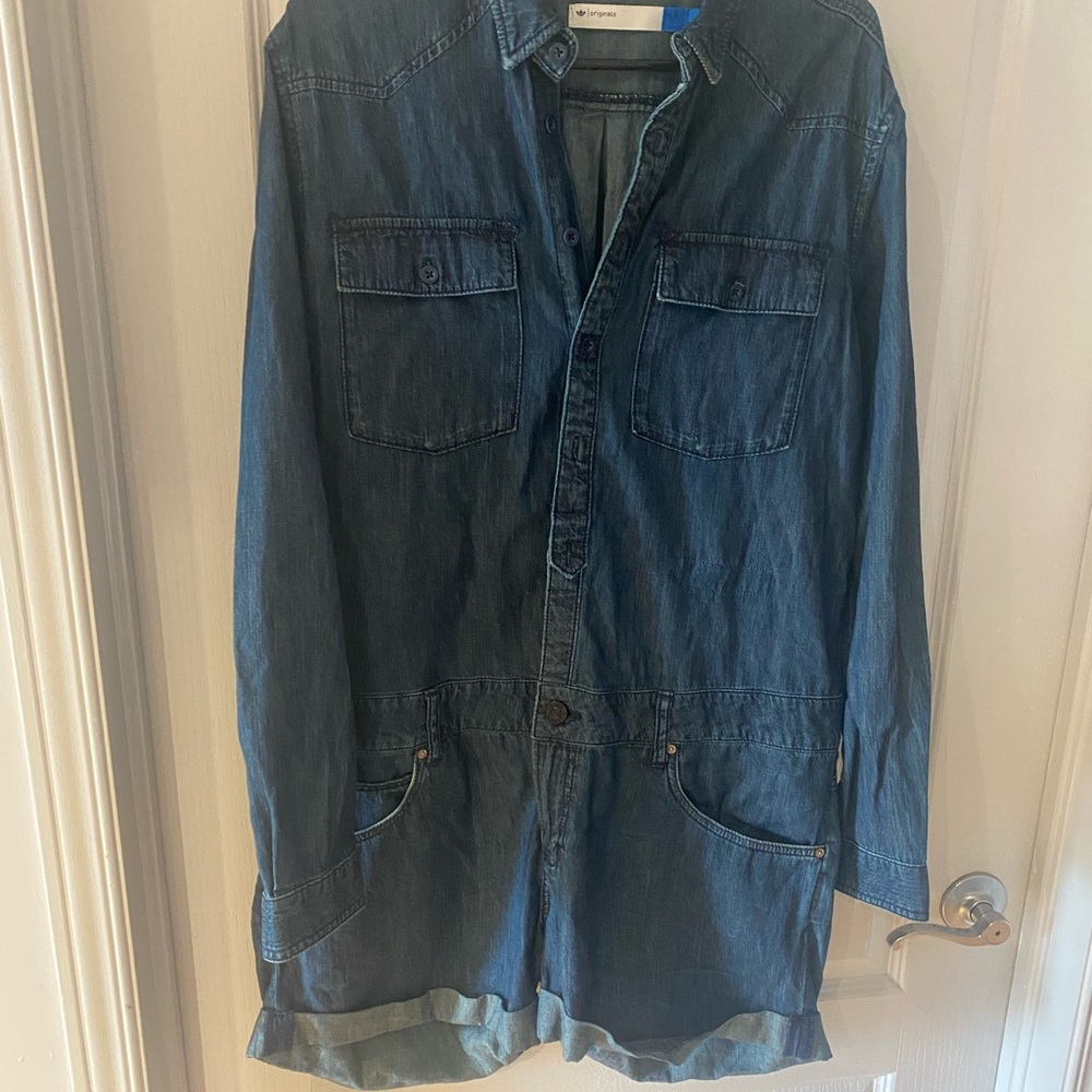 Adidas denim romper women